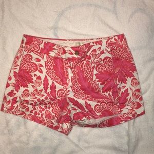 floral pattern chino jcrew shorts 4”